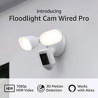 Ring Floodlight Cam Wired Pro - White | Electronic Express