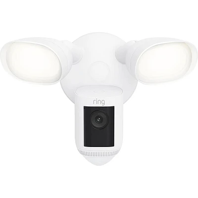 Ring Floodlight Cam Wired Pro - White | Electronic Express