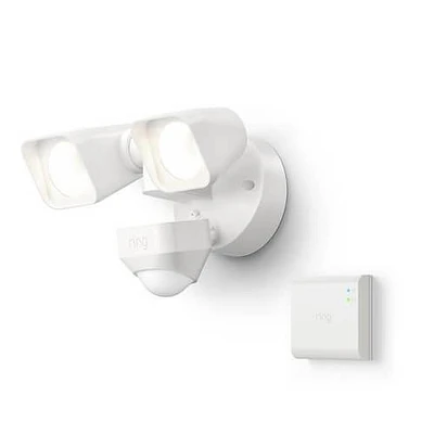 Ring Wired Smart Floodlight in White- RINGFLDWIRWH | Electronic Express