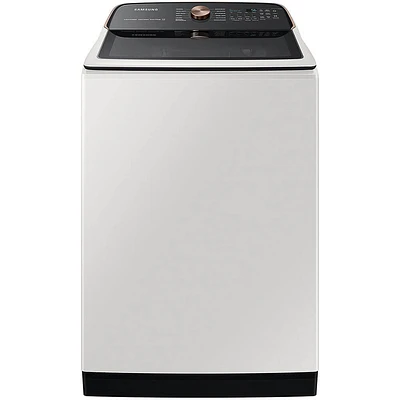 Samsung 5.5 Cu. Ft. Ivory Smart HE Top Load Washer With Super Speed Wash | Electronic Express