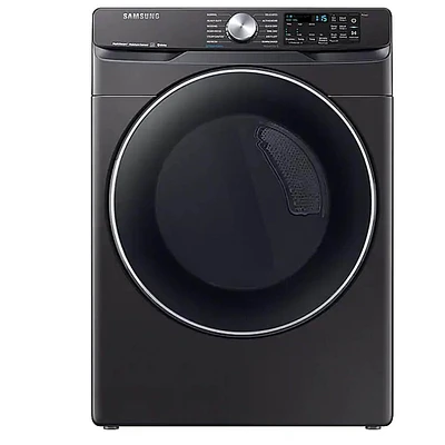 Samsung DVE45R6300V 7.5 Cu. Ft. Black Stainless Smart Electric Front Load Dryer with Steam Sanitize+ | Electronic Express