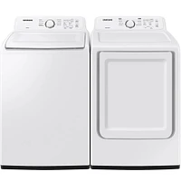 Samsung White Top Load HE Washer/Dryer Pair | Electronic Express