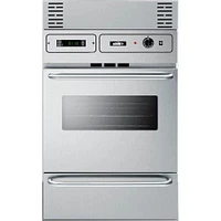 Summit 24 inch Single Gas Wall Oven - Stainless Steel | Electronic Express
