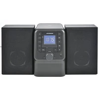 Sylvania Bluetooth Micro System with FM Radio and CD Player - Black | Electronic Express