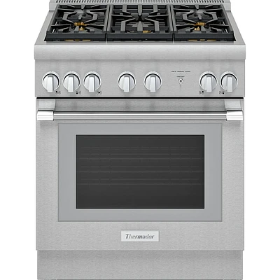 Thermador 4.4 Cu. Ft. Stainless Dual Fuel Professional Pro Harmony® Range  | Electronic Express