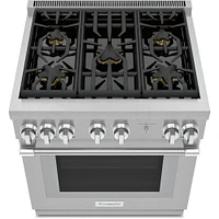 Thermador 4.4 Cu. Ft. Stainless Dual Fuel Professional Pro Harmony® Range  | Electronic Express