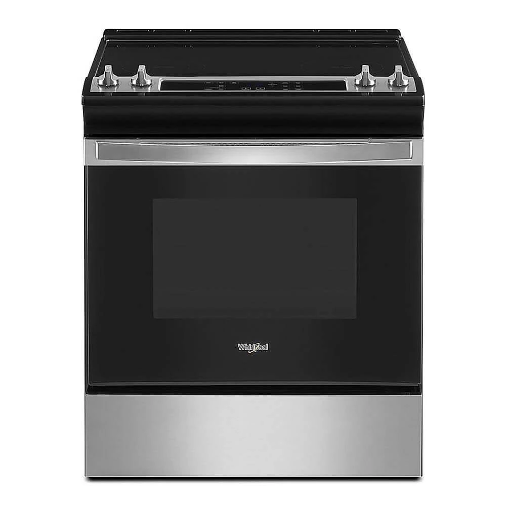 Whirlpool 4.8 Cu. Ft. Stainless Electric Range with Frozen Bake Technology | Electronic Express