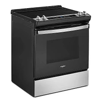 Whirlpool 4.8 Cu. Ft. Stainless Electric Range with Frozen Bake Technology | Electronic Express