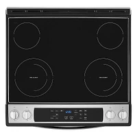 Whirlpool 4.8 Cu. Ft. Stainless Electric Range with Frozen Bake Technology | Electronic Express