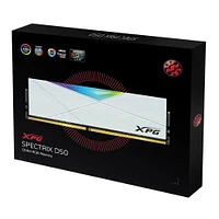 XPG SPECTRIX D50 RGB Desktop Memory - 32GB DDR4 (White) | Electronic Express