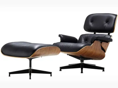 Fauteuil inclinable et repose-pieds Eames®