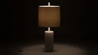 Lampe de table Drum — Blanche