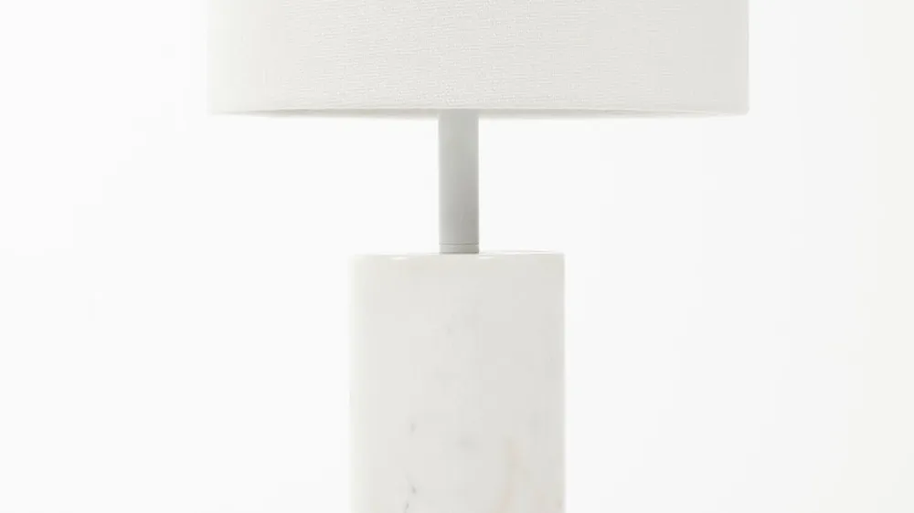Lampe de table Drum — Blanche
