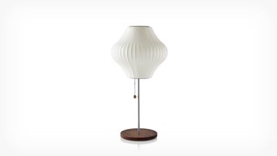 Lampe de table Pear® Lotus par Nelson® - noyer