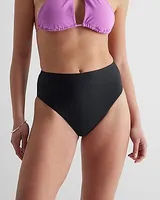 High Waisted Body Contour Swim Bottom Brown Women's S