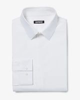 Slim Covered Placket Stretch Cotton 1Mx Dress Shirt Men's