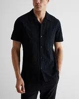 Embroidered Short Sleeve Shirt Neutral Men's XS