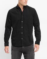 Solid Stretch Corduroy Shirt Brown Men's