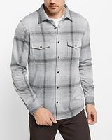 Plaid Sweater Flannel Brown Men's