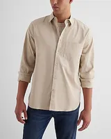 Big & Tall Relaxed Single Pocket Stretch Cotton Shirt Men's XXL