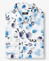 Slim Floral Print Stretch 1Mx Dress Shirt