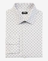 Slim Dot Print Stretch 1Mx Dress Shirt Men's