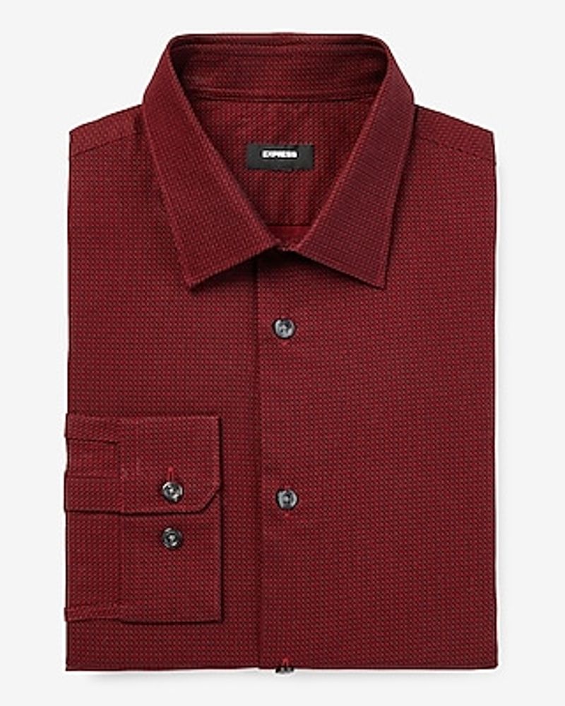 Slim Geo Print Stretch 1Mx Dress Shirt