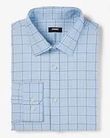 Slim Plaid Wrinkle-Resistant Performance Dress Shirt Men's