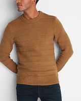 Striped Chunky Crew Neck Sweater Men's Tall