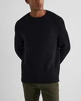 Oversized Cotton-Blend Waffle Knit Sweater Neutral Men's S