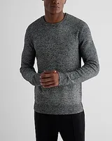 Flecked Cotton-Blend Crew Neck Sweater