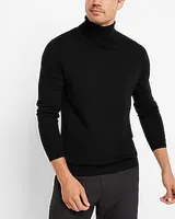 Solid Merino Wool Turtleneck Sweater Men's XL