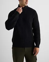 Big & Tall Ribbed Turtleneck Cotton-Blend Sweater Brown Men's XXL