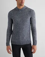 Two Tone Cotton-Blend Sweater Hoodie