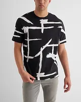 Relaxed Abstract Perfect Pima Cotton T-Shirt Neutral Men's