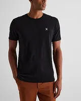 Two Tone X Logo Perfect Pima Cotton T-Shirt Brown Men's S