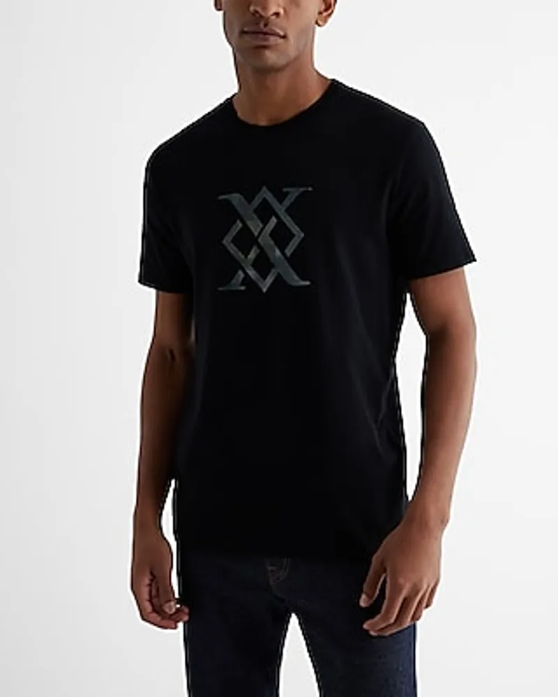 Diamond X-Logo Graphic T-Shirt White Men's M Tall