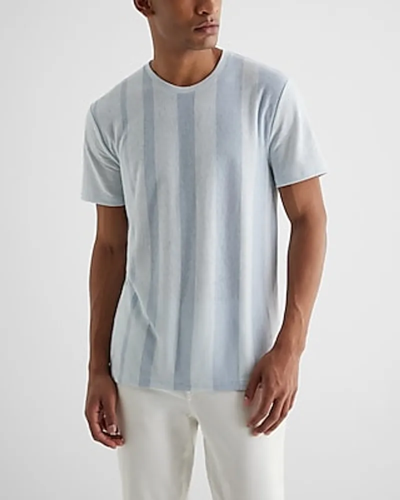 Relaxed Striped Linen-Blend T-Shirt