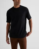 Relaxed Linen Blend T-Shirt Brown Men