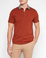 Contrast Collar Moisture-Wicking Performance Polo