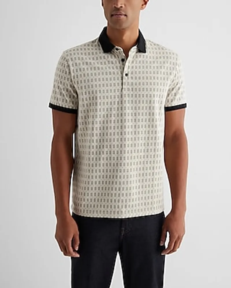 Gucci Monogram Polo Shirt in Blue for Men