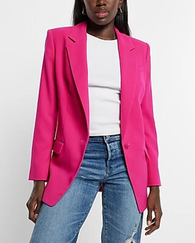 Express womens jacket pink blazer jeans