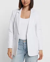 Columnist Shine Open Front Cropped Business Blazer