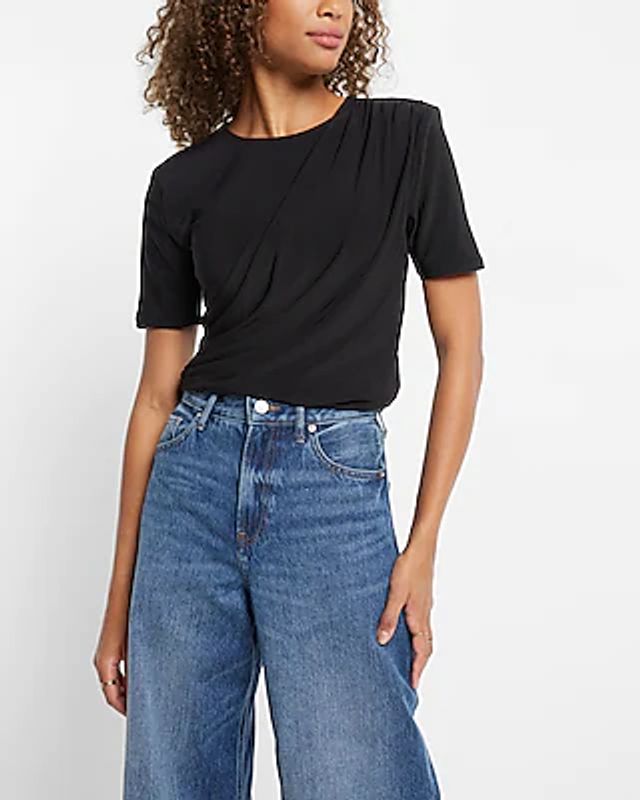 Skimming Crew Neck Dolman Sleeve Tee