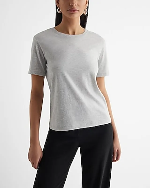 Express Skimming Cotton Crew Neck Short Sleeve Tee Women's