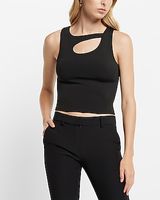 Body Contour High Compression High Neck Cutout Crop Top