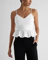 V-Neck Peplum Cami