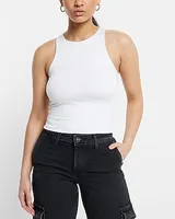 Body Contour Compression High Neck Crop Top