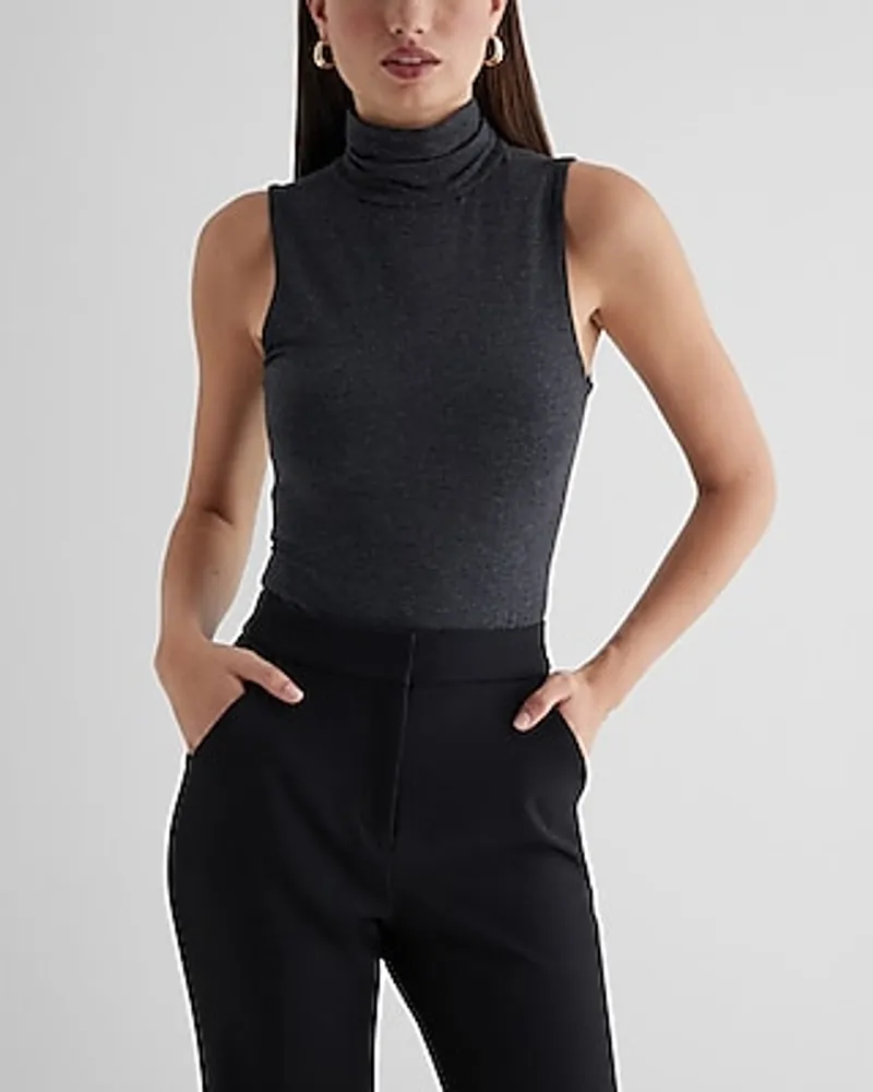 Supersoft Fitted Turtleneck Sleeveless Bodysuit Women's