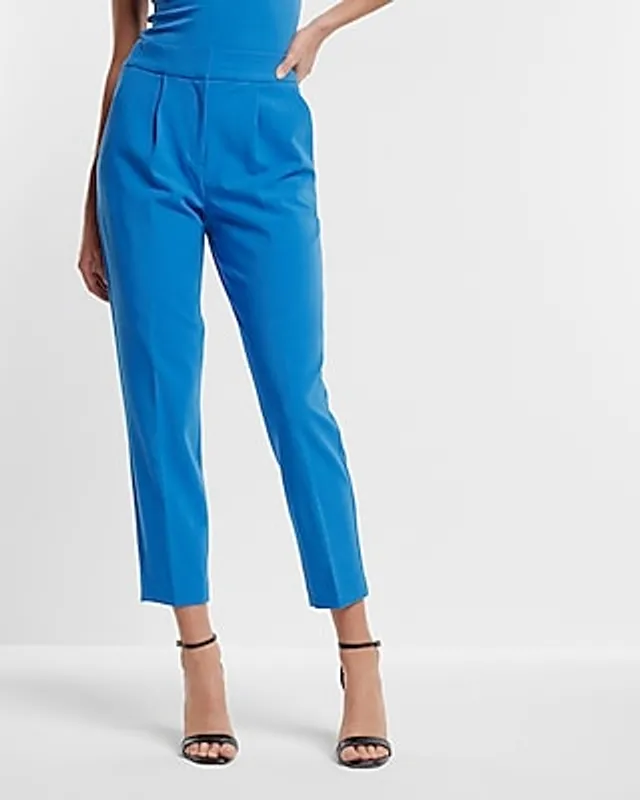 Super High Waisted Pleated Ankle Pant